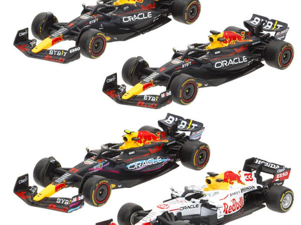 Blister 4 coches F1 Red Bull metal