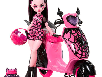 Muñeca Draculaura + Scooter Monster High