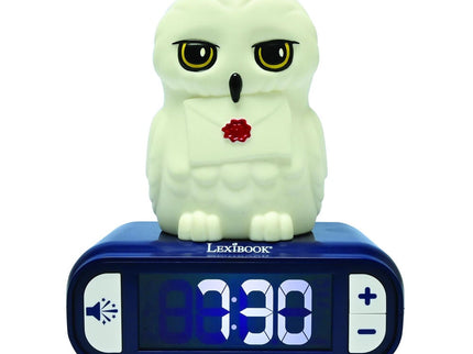 Reloj Despertador Luz Nocturna 3D Hedwig Harry Potter