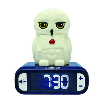 Reloj Despertador Luz Nocturna 3D Hedwig Harry Potter