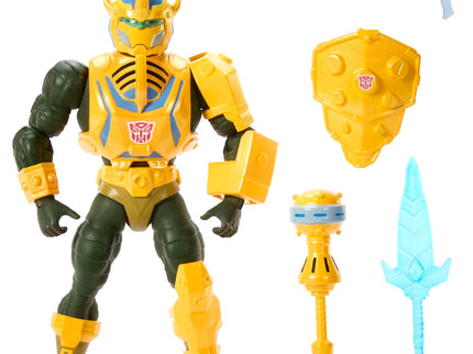 Masters of the Universe x Transformers Figura Bumblebee Armor Man-At-Arms heo European Exclusive 14 cm