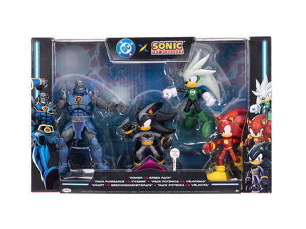 Blister 4 figuras Sonic The Hedgehog DC Comics 12cm
