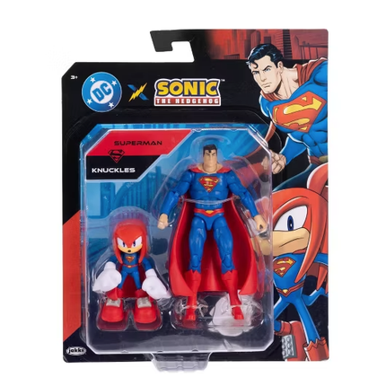 Blister 2 figuras Superman & Sonic Knuckles Sonic The Hedgehog
