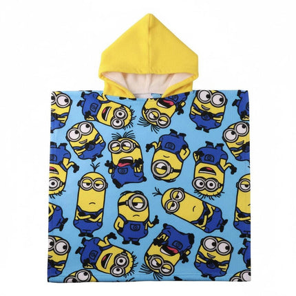 Poncho toalla Minions microfibra