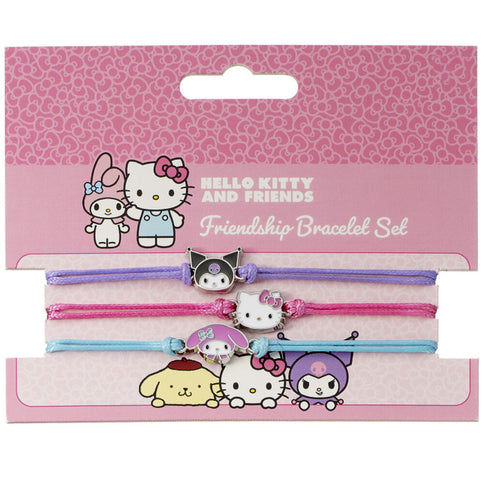 Sanrio pack de 3 Brazaletes Hello Kitty, Kuromi y My Melody