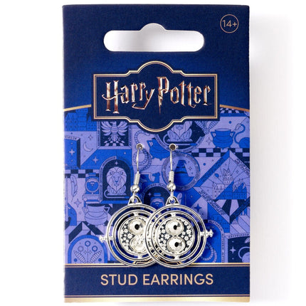 Harry Potter Pendientes Time Turner (Plateado)