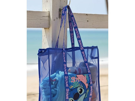 Bolsa playa rejilla Stitch Disney