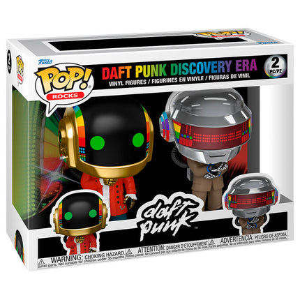 Daft Punk Pack de 2 POP! Rocks Vinyl Figuras Discovery 9 cm