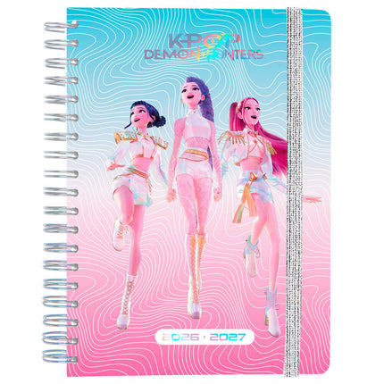 Las guerreras K-pop Agenda Escolar planificador semanal 2026/2027 A5
