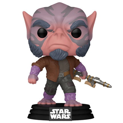 Star Wars: The Mandalorian and Grogu Figura POP! Vinyl Cabezón Zeb Orrelios  9 cm