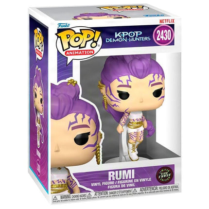 KPop Demon Hunters Figuras POP! Animation Vinyl Rumi with Chase (Glow) 9 cm Surtido (6)