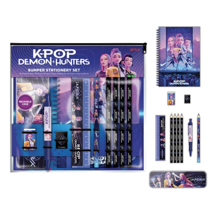 KPop Demon Hunters Juego de 12 Piezas Para Escribir A4 Bumper