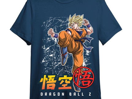 Dragon Ball Z Camiseta Goku Super Saiyan Azul Vaquero Talla L