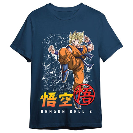 Dragon Ball Z Camiseta Goku Super Saiyan Azul Vaquero Talla XXL