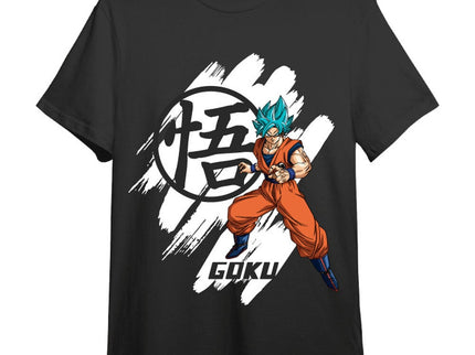 Dragon Ball Super Camiseta Goku Super Saiyan Blue Negro Talla L