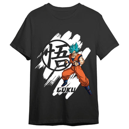 Dragon Ball Super Camiseta Goku Super Saiyan Blue Negro Talla L