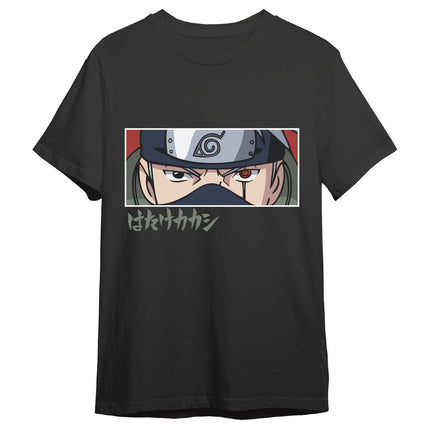Naruto Camiseta Kakashi Eyes Black Talla XXL