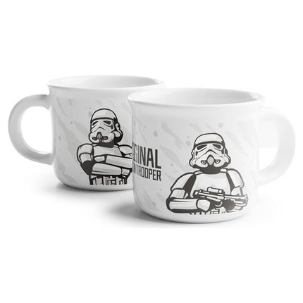 Set 2 tazas cafe Soldado Imperial Stormtrooper Star Wars 100ml