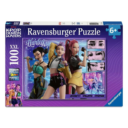 KPop Demon Hunters Puzzle para niños Happy fans, happy Honmoon! (100 Piezas XXL)