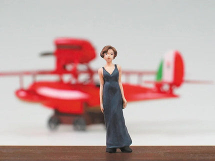 Maqueta Model Kit Savoia S.21F ver.2 Seaplane + Figura Gina Porco Rosso
