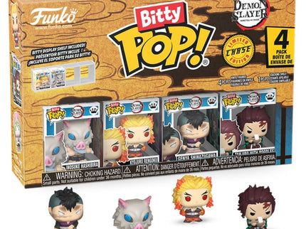 Demon Slayer: Kimetsu no Yaiba Pack de 4 Figuras Bitty POP! Vinyl Inosuke 2,5 cm