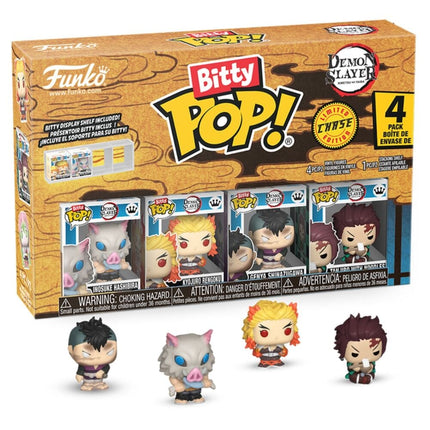 Demon Slayer: Kimetsu no Yaiba Pack de 4 Figuras Bitty POP! Vinyl Inosuke 2,5 cm