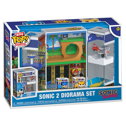 Sonic 2 Bitty POP! Boxes Vinyl Figura Diorama Set
