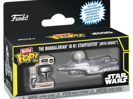 Star Wars Bitty POP! Ride Vinyl Figura N1 w/Mando 2,5 cm