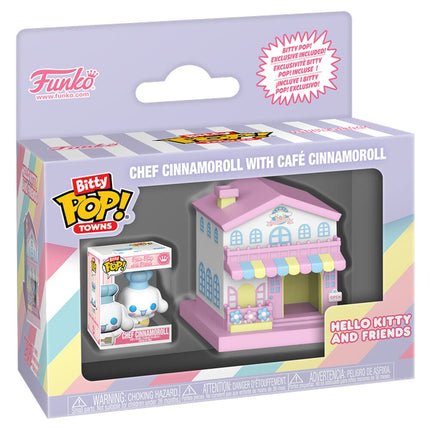 Sanrio Bitty POP! Town Vinyl Figura Cafe Cinnamoroll w/C
