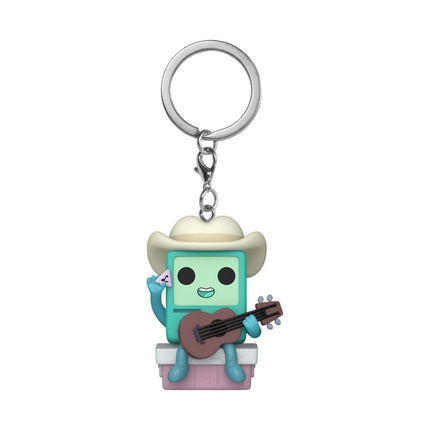 Llavero Pocket POP Adventure Time Cowboy BMO with guitar