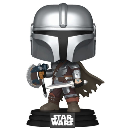 Star Wars: The Mandalorian and Grogu Figura POP! Vinyl The Mandalorian (Dual Wield) 9 cm