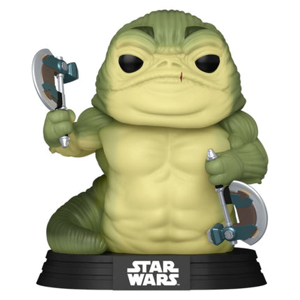 Star Wars: The Mandalorian and Grogu Figura POP! Vinyl Rotta the Hutt (Glow) 9 cm
