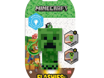 Llavero figura 3D con luz Minecraft Flashies