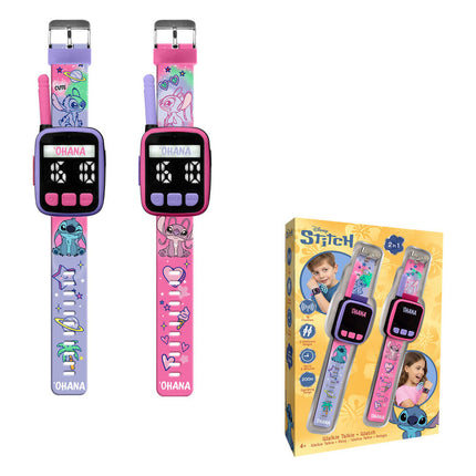 Set 2 reloj walkie-talkie Stitch Disney