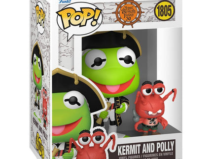 Los Teleñecos en la Isla del Tesoro POP! Pop! & Buddy Vinyl FiguraKermit & Polly 9 cm