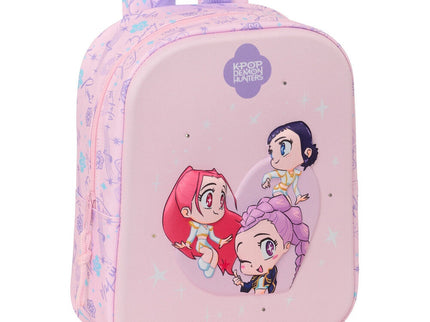 Mochila 3D LEDS Chibi Kpop Demon Hunters 27cm