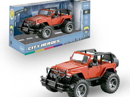 JEEP CON LUZ Y SONIDO HEROES DE CIUDAD 1:16 TACHAN