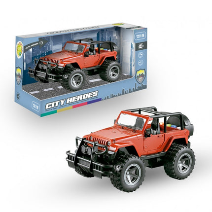 JEEP CON LUZ Y SONIDO HEROES DE CIUDAD 1:16 TACHAN