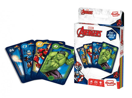 JUEGO DE CARTAS 4 EN 1 AVENGERS 10028043 FOURNIER