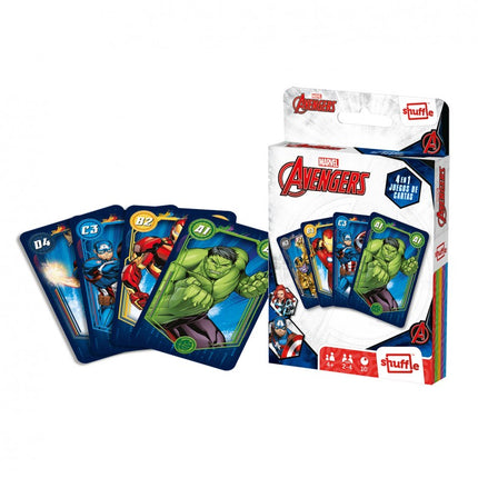 JUEGO DE CARTAS 4 EN 1 AVENGERS 10028043 FOURNIER