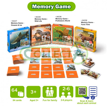 JUEGO DE MEMORIA - MUNDO PREHISTÓRICO - 84236 - COLLECTA