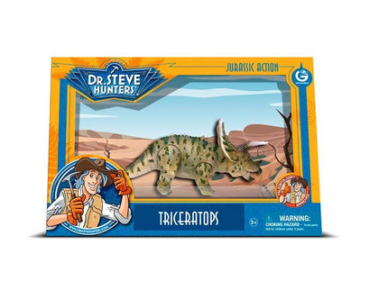 JURASSIC ACTION TRICERATOPS MEDIUM CL1519K GEOWORLD