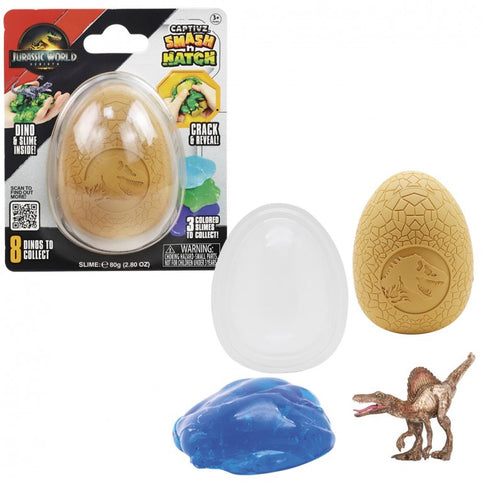 JURASSIC WORLD REBIRTH SMASH Y HATCH T01539 TOY PARTNER