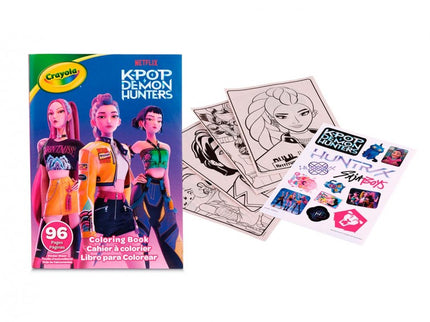 LIBRO PARA COLOREAR 96 PG GUERRERAS K-POP 04-1296 CRAYOLA