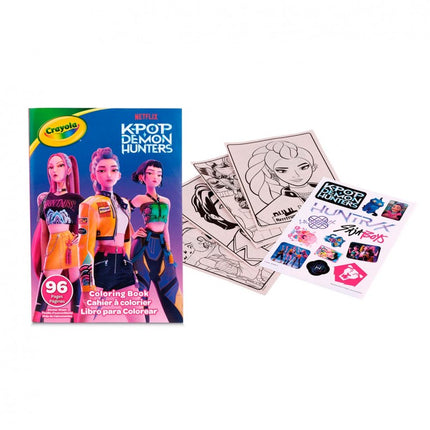 LIBRO PARA COLOREAR 96 PG GUERRERAS K-POP 04-1296 CRAYOLA