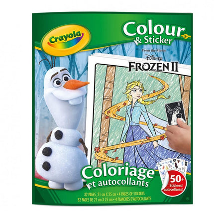 LIBRO PARA COLOREAR Y STICKERS FROZEN 04-5864 CRAYOLA