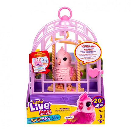 LITTLE LIVE PETS PÁJARO PARLANCHIN ROSA 26692 MOOSE