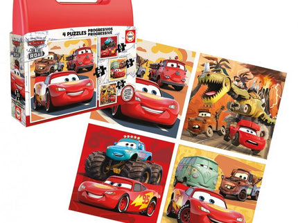 MALETA PUZZLES PROGRESIVOS CARS 12-16-20-25 19677 EDUCA