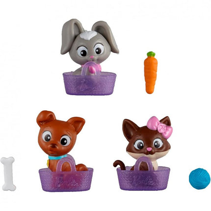 MINI FIGURAS PETS 3 SURTIDAS BARBIE GWW19 MATTEL