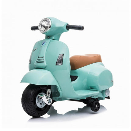 MINI VESPA 6V AZUL CELESTE LICENCIA TACHAN